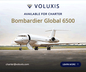 Global 6500 for charter.