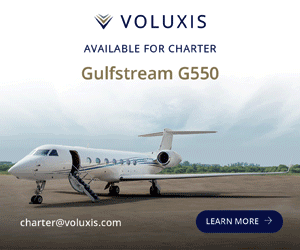 Gulfstream for charter.