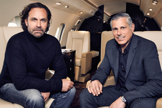 VistaJet’s Thomas Flohr seals a deal with Don Haloburdo, vp and general manager of Jet Aviation Flight Services. Jet Aviation already operates VistaJet’s Global 5000s in the US, and will now also operate and manage a US-based fleet of Challenger 350s for VistaJet Program customers. The first of the Challengers entered service in February.