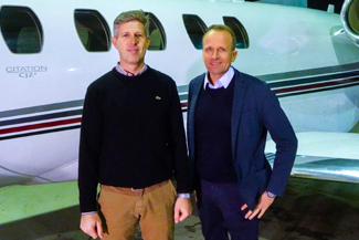 FlyGAC owners Morten Petersen and Kaj Thomsen.
